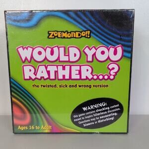 NIB Zobmondo Would you Rather? Board Game